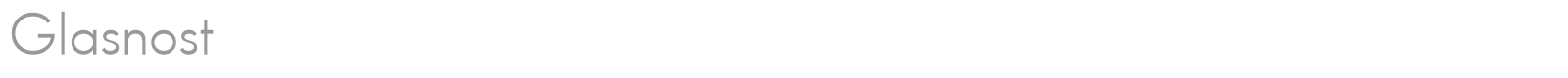 Glasnost font preview